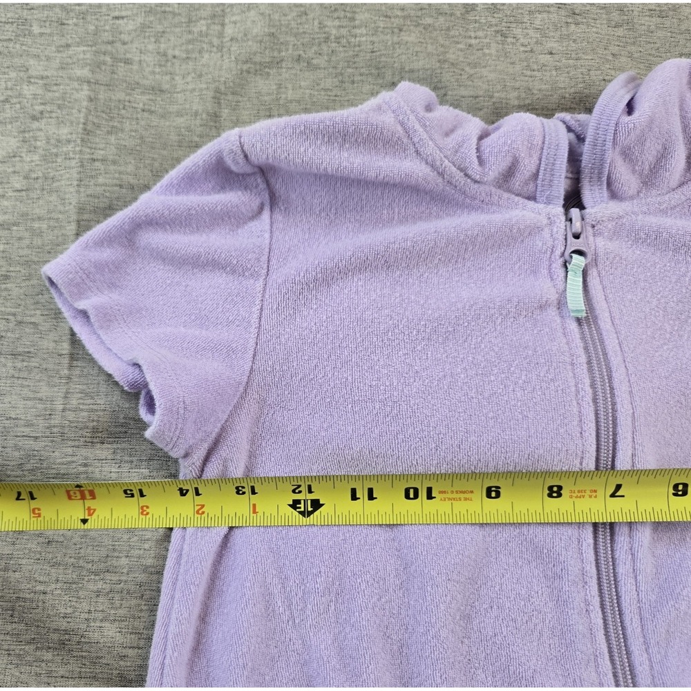 Wonder Nation Girls Full Zip Hooded Cover Up For Swimsuit Beach Poolside Large - Picture 4 of 8